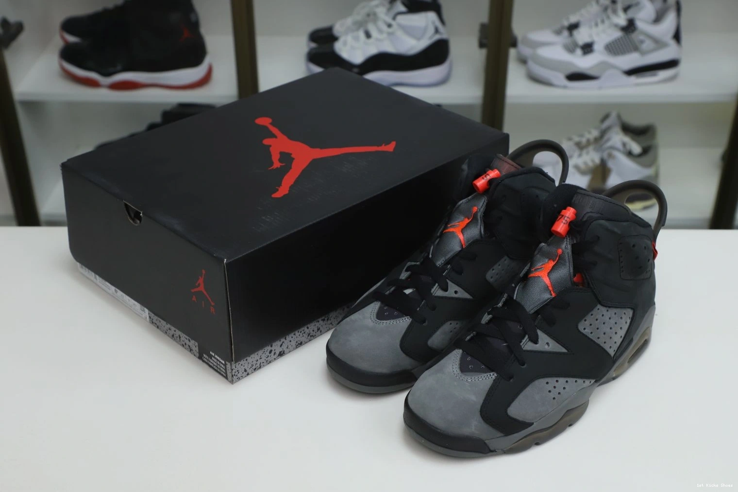 1st Kicks RETRO 'IRON X PARIS AIR GREY' 6 2004 SAINT-GERMAIN JORDAN Kimikick UrbanStyle 1130